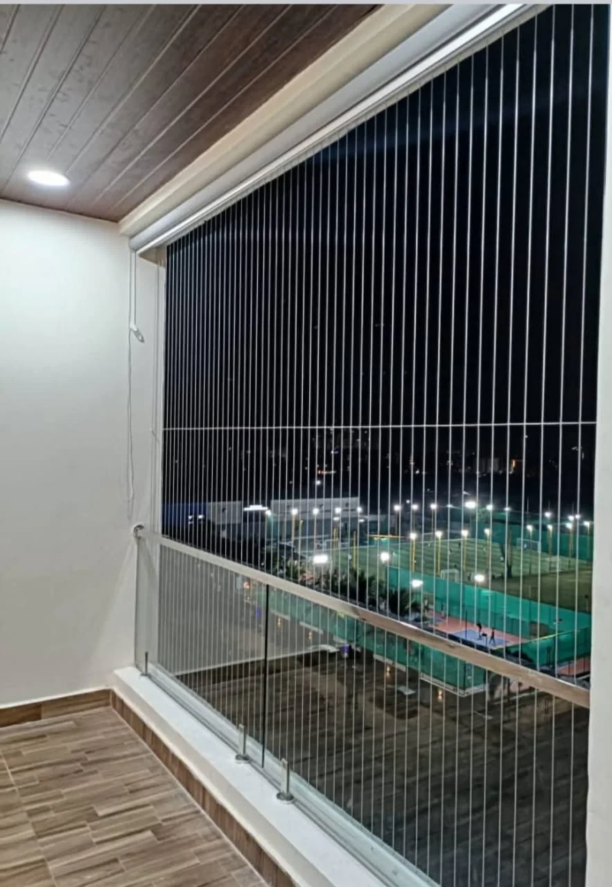Stainless steel invisible grills on window